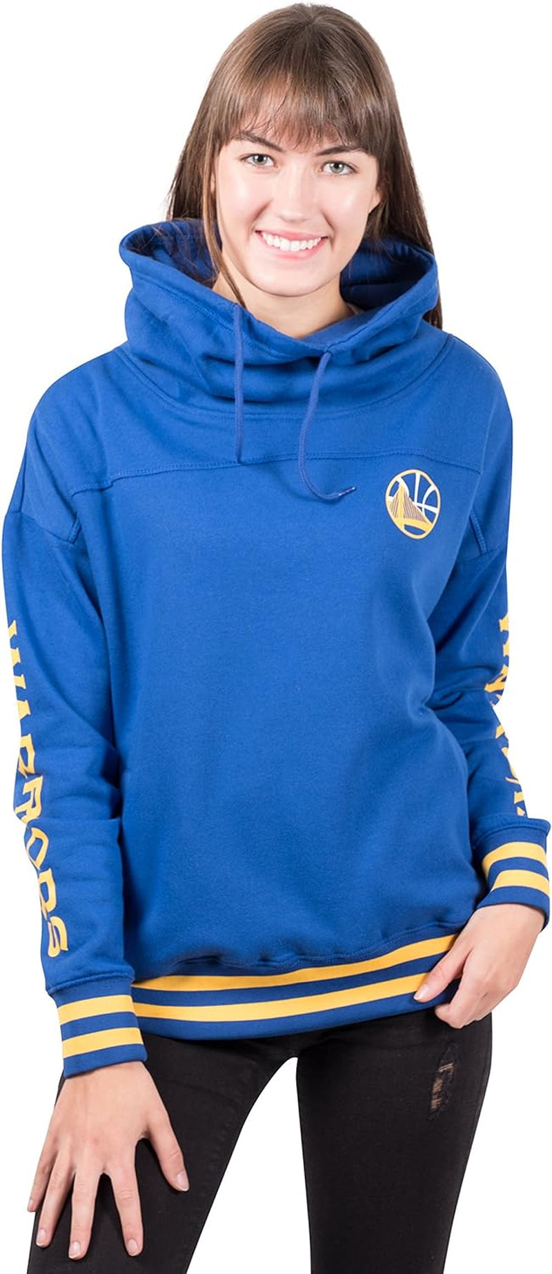 Women'S NBA Official Fleece Hoodie Pullover Sweatshirt Funnel Neck
