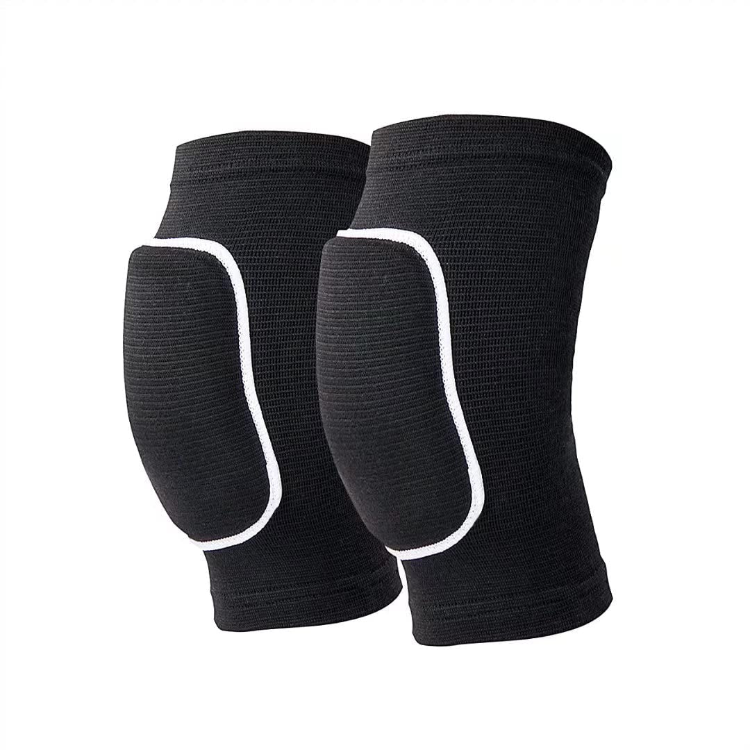 Non-Slip Knee Brace Soft Knee Pads Breathable Knee Compression Sleeve for Dance Wrestling Volleyball Basketball Running Football Jogging Cycling Arthritis Relief Meniscus Tear for Women Men Black(M)
