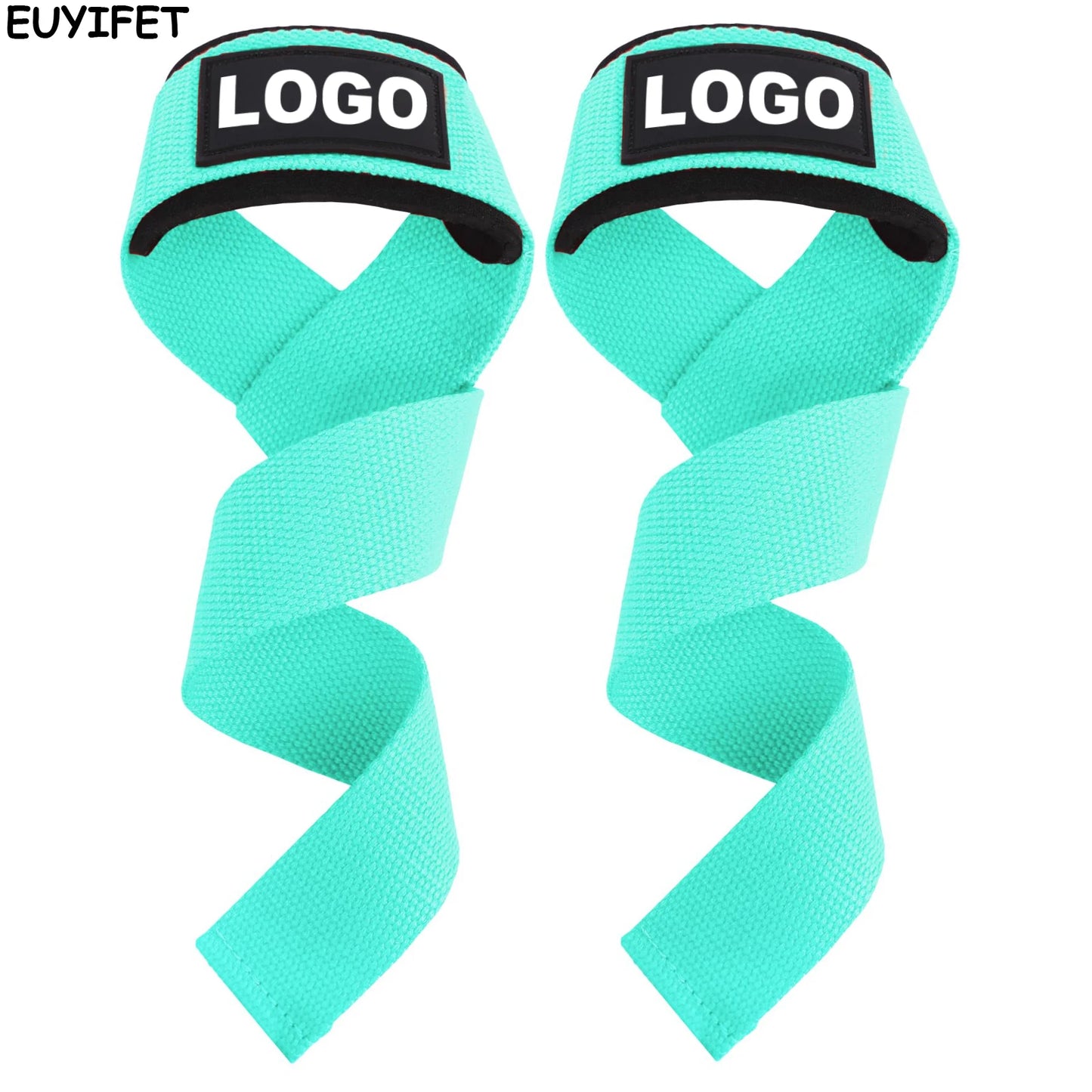 Weight Lifting Wrist Straps for Bodybuilding Powerlifting Strength Training Deadlifts Lifting Straps Padded Neoprene Gym Straps