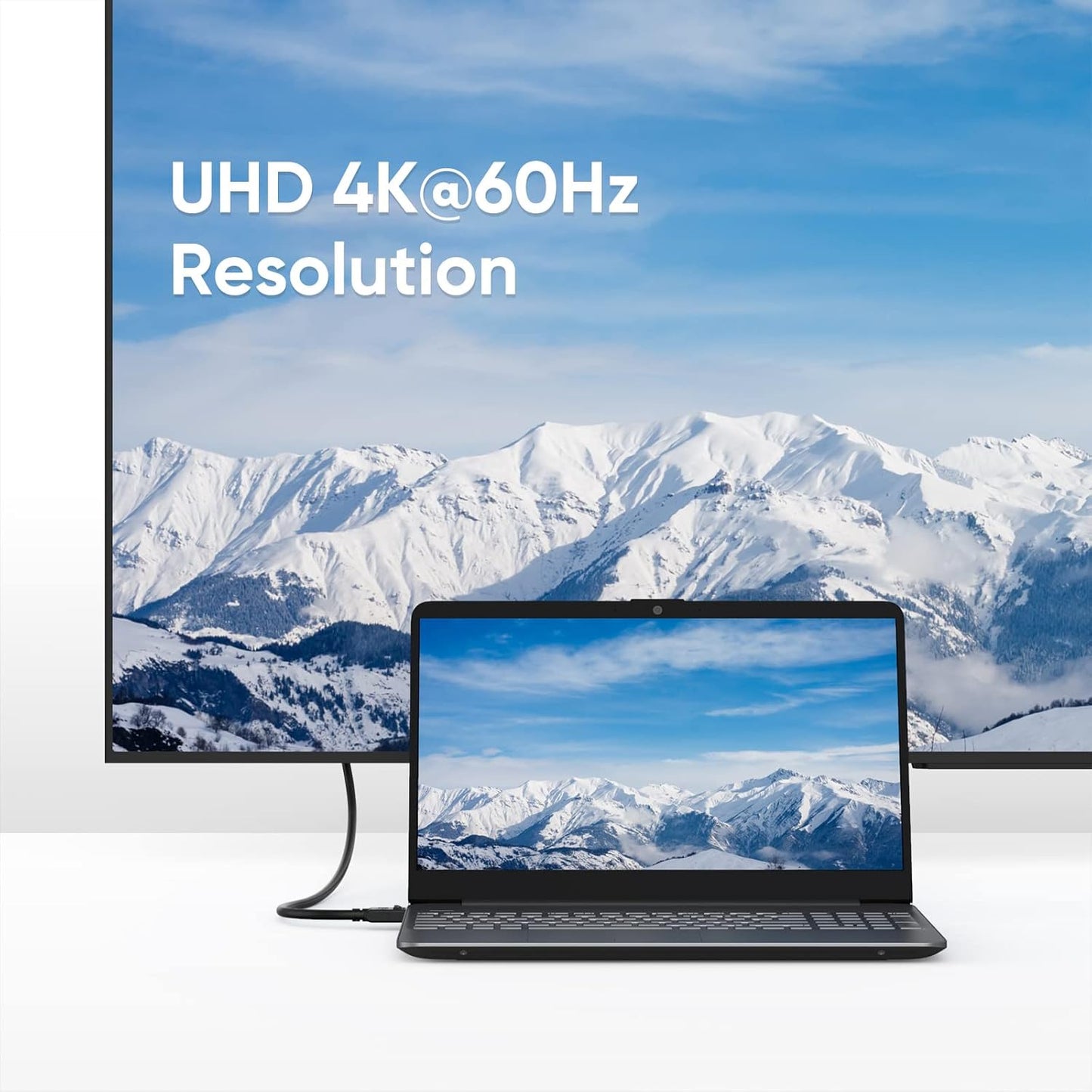 Displayport Cable 10Ft/3M, 4K DP Cable 1.2 Male to Male Support 4K@60Hz, 2K@144Hz Compatible with Computer, Desktop, Laptop, PC, Monitor, Projector,2Pack/Black