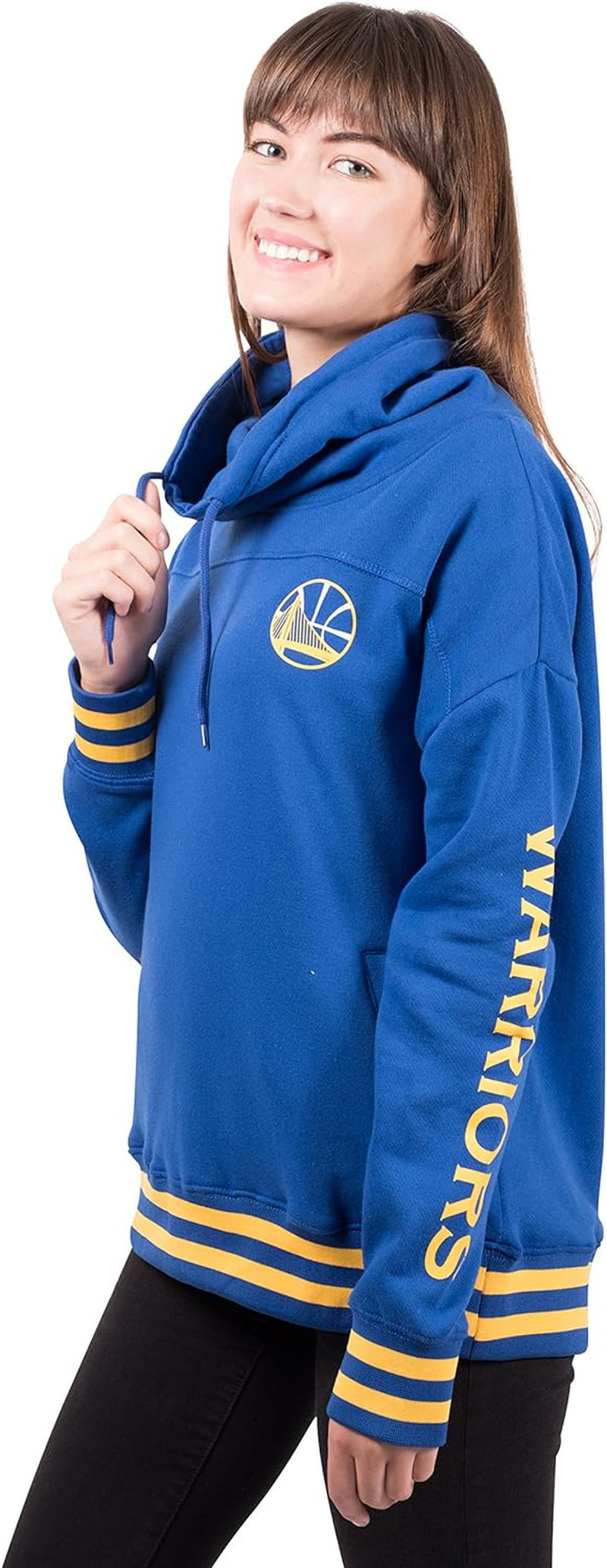 Women'S NBA Official Fleece Hoodie Pullover Sweatshirt Funnel Neck
